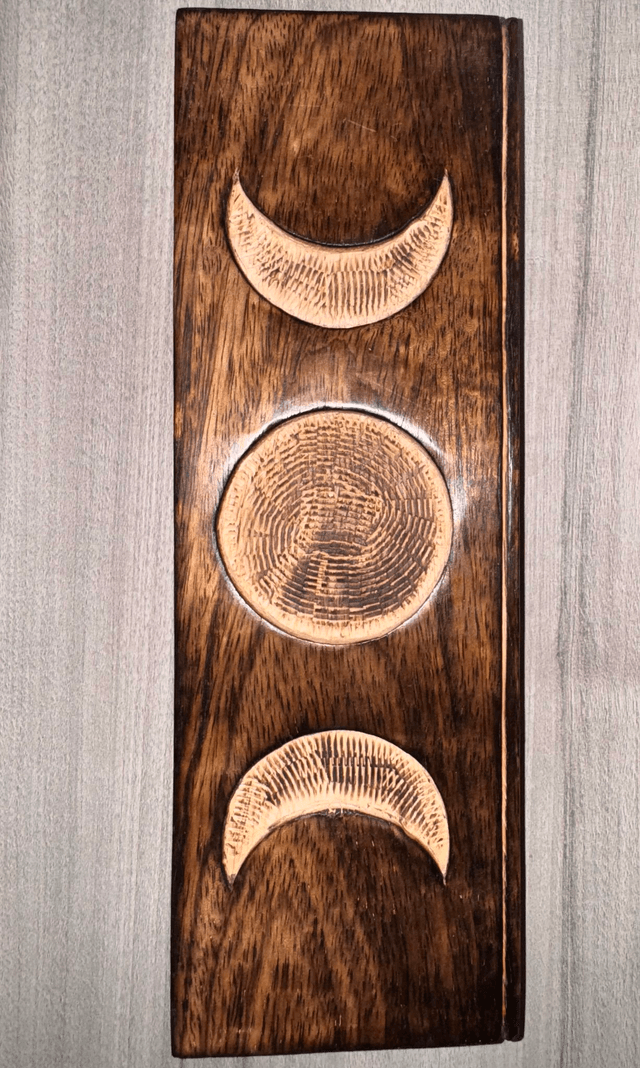 Porte-cartes en bois élégant pour tarot et cartes de jeu
