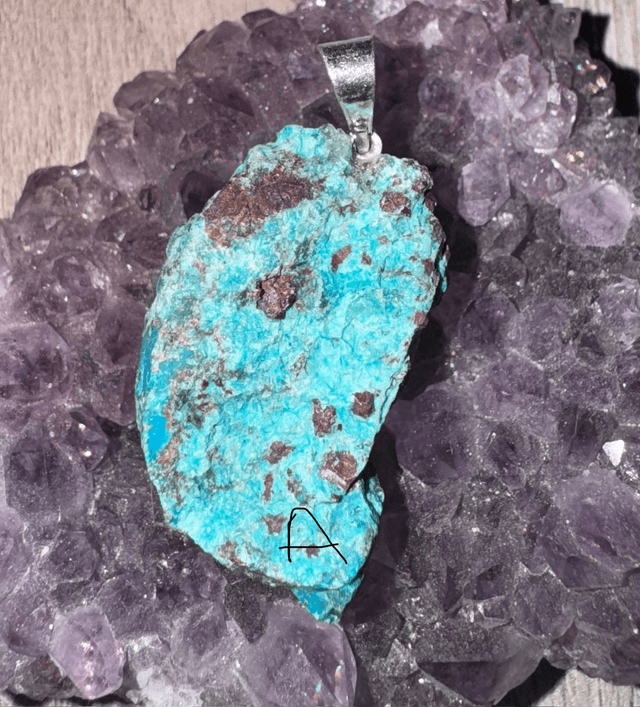 Pendentif Chrysocolle brute